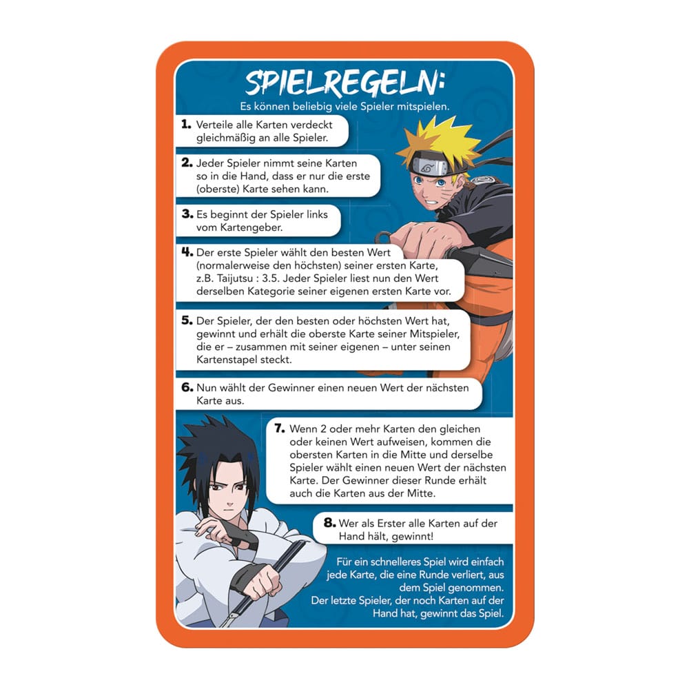 Naruto Shippuden Collectibles Kartenspiel Top Trumps Quiz Anime Collectible *Deutsche Version* - Versand: 5-7 Tage nach Bestellung