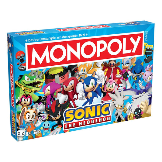 Monopoly Brettspiel Sonic the Hedgehog *Deutsche Version* - Versand: 5-7 Tage nach Bestellung