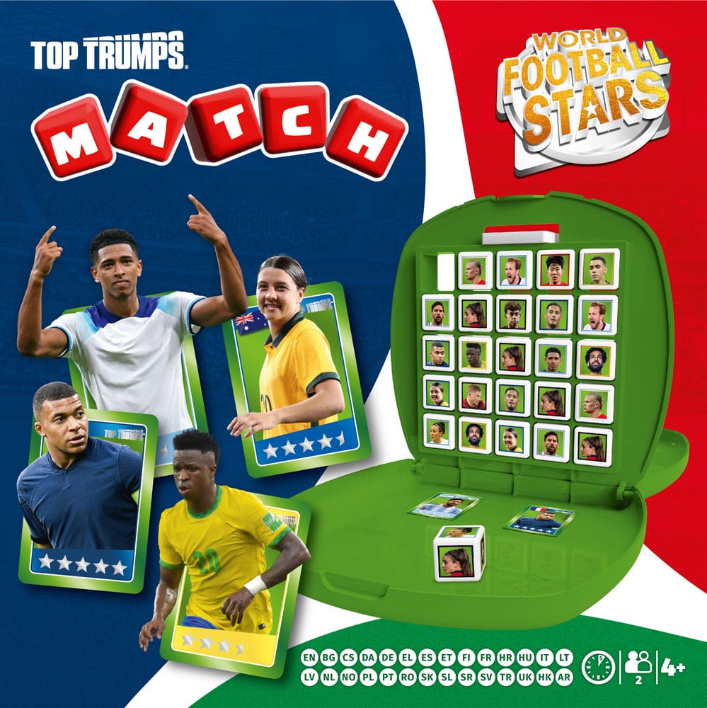 Weltfussballstars Strategiespiel Top Trumps Match - The Crazy Cube Game Green Version - Versand: 5-7 Tage nach Bestellung