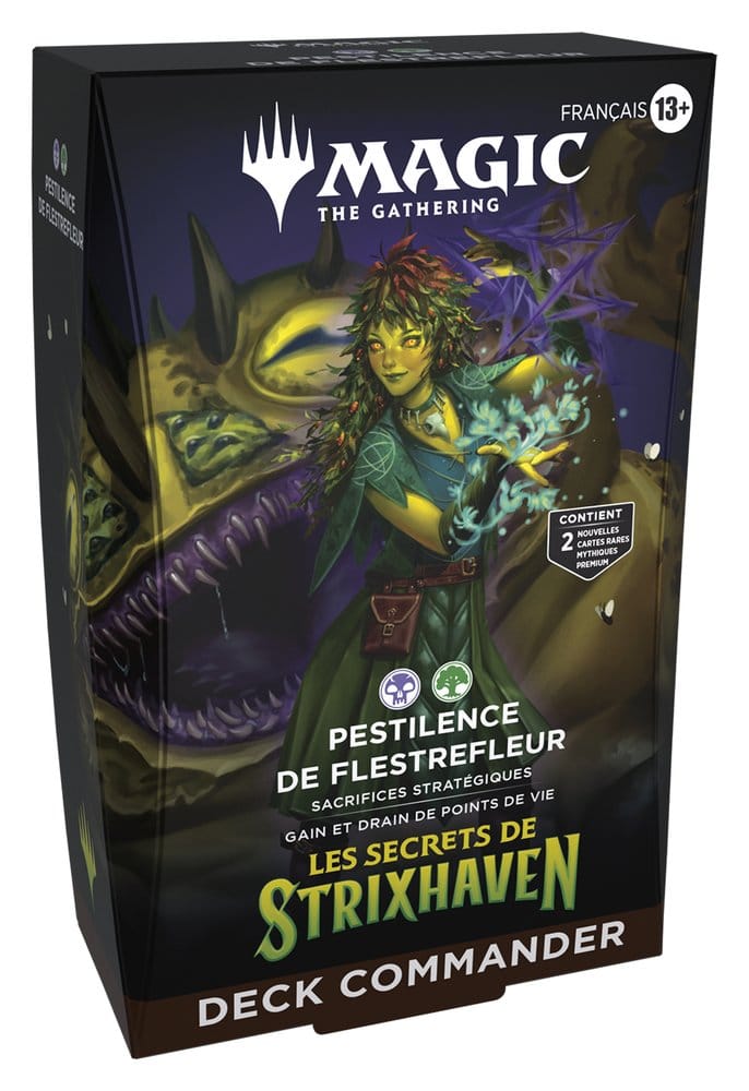 Magic the Gathering Les secrets de Strixhaven Commander Decks Umkarton (5) französisch - Versand: 7 Tage nach Bestellung