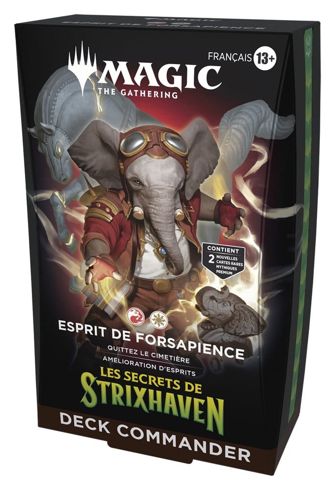 Magic the Gathering Les secrets de Strixhaven Commander Decks Umkarton (5) französisch - Versand: 7 Tage nach Bestellung