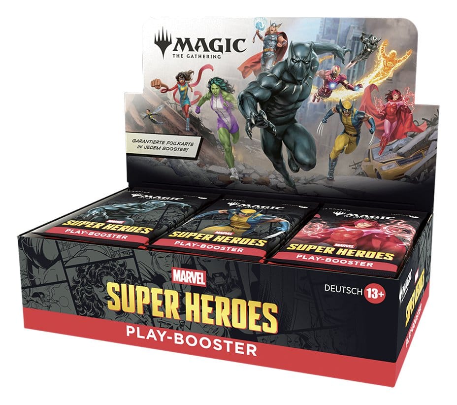 Magic the Gathering Marvel Super Heroes Play-Booster Display (30) deutsch - Versand: 7 Tage nach Bestellung