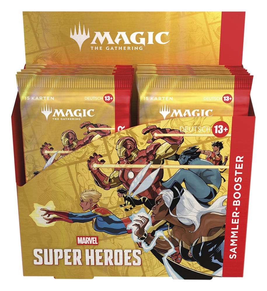 Magic the Gathering Marvel Super Heroes Sammler Booster Display (12) deutsch - Versand: 7 Tage nach Bestellung