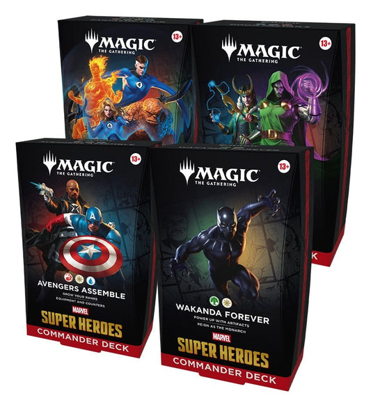 Magic the Gathering Marvel Super Heroes Commander Decks Umkarton (4) englisch - Preorder - ETA: 26.06.2026