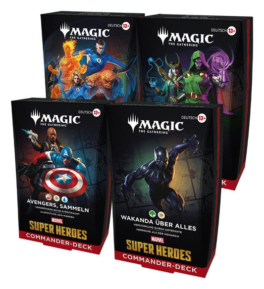 Magic the Gathering Marvel Super Heroes Commander Decks Umkarton (4) deutsch - Preorder - ETA: 26.06.2026
