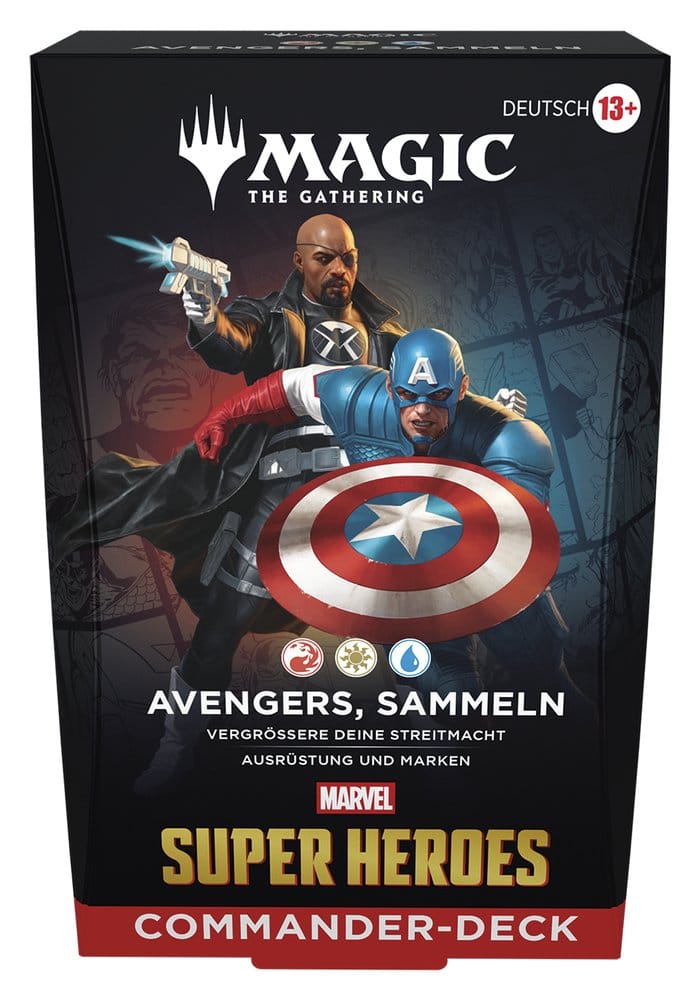 Magic the Gathering Marvel Super Heroes Commander Decks Umkarton (4) deutsch - Versand: 7 Tage nach Bestellung