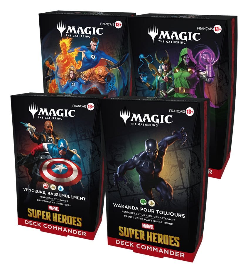 Magic the Gathering Marvel Super Heroes Commander Decks Umkarton (4) französisch - Versand: 7 Tage nach Bestellung