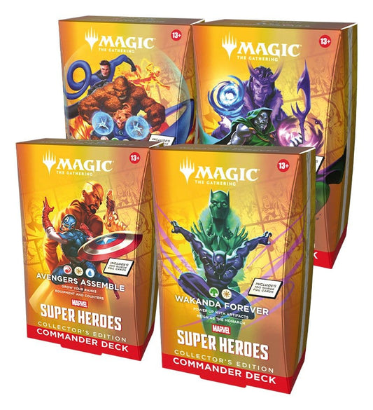 Magic the Gathering Marvel Super Heroes Collector's Edition Commander Decks Umkarton (4) englisch - Preorder - ETA: 26.06.2026