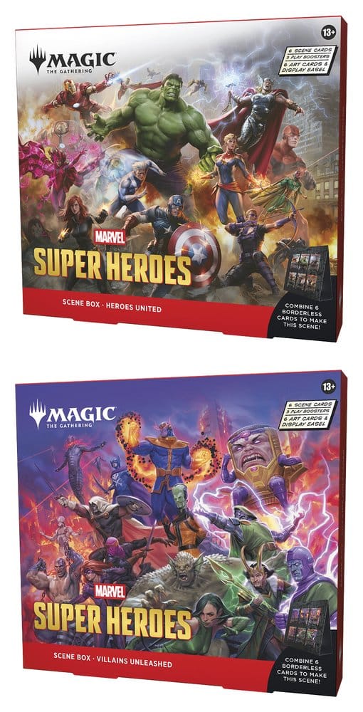 Magic the Gathering Marvel Super Heroes Szenenboxen Display (4) englisch - Versand: 7 Tage nach Bestellung