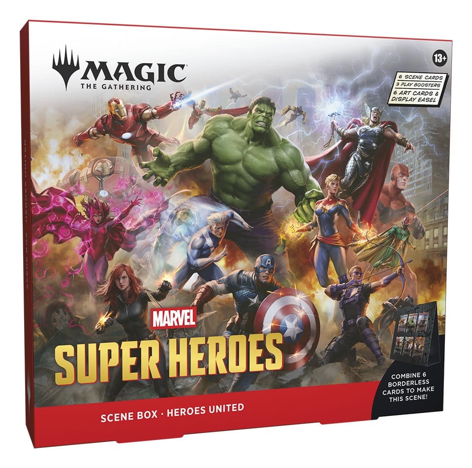 Magic the Gathering Marvel Super Heroes Szenenboxen Display (4) englisch - Versand: 7 Tage nach Bestellung