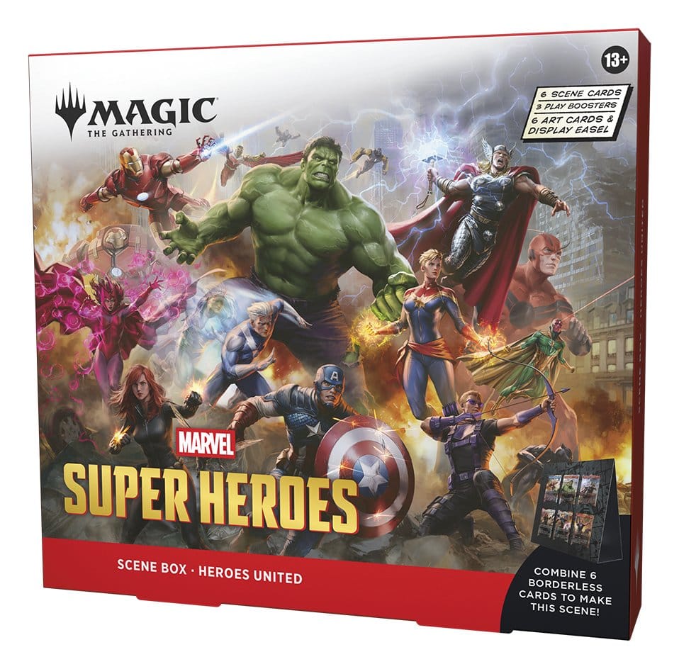 Magic the Gathering Marvel Super Heroes Szenenboxen Display (4) englisch - Versand: 7 Tage nach Bestellung