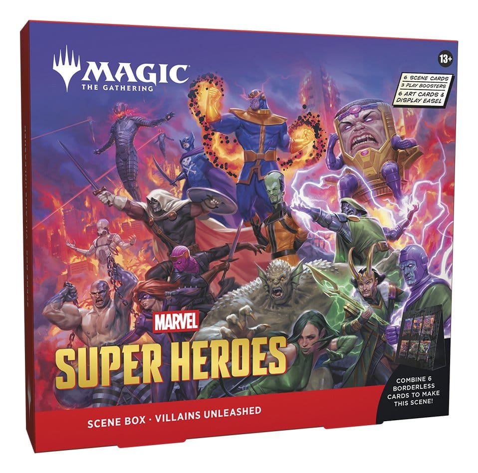 Magic the Gathering Marvel Super Heroes Szenenboxen Display (4) englisch - Versand: 7 Tage nach Bestellung