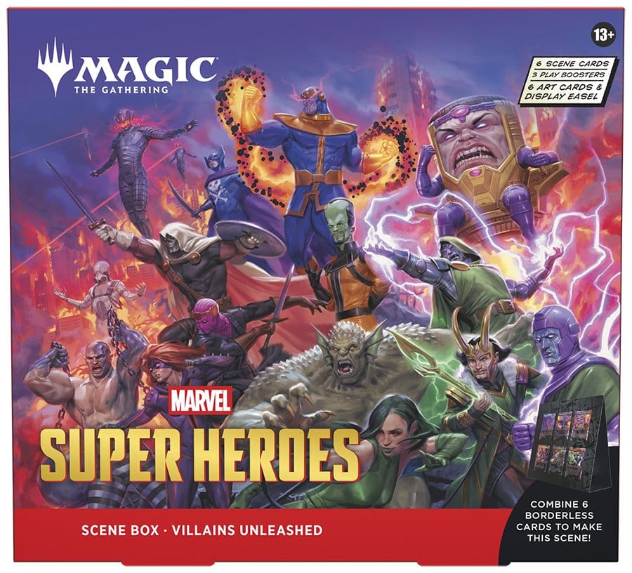 Magic the Gathering Marvel Super Heroes Szenenboxen Display (4) englisch - Versand: 7 Tage nach Bestellung