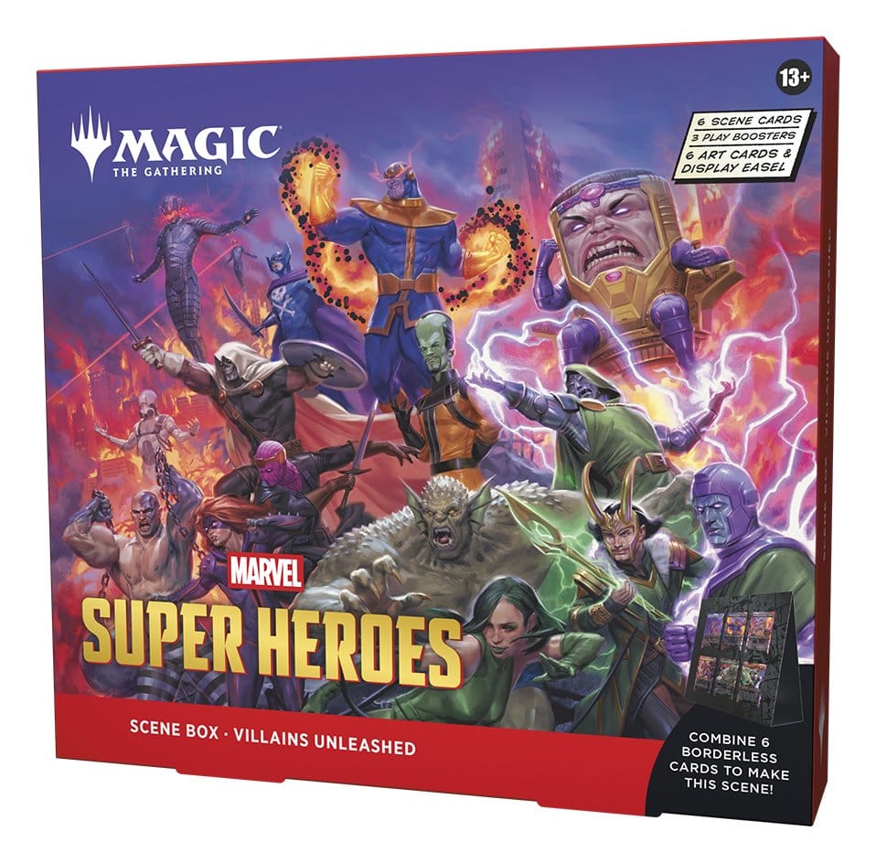 Magic the Gathering Marvel Super Heroes Szenenboxen Display (4) englisch - Versand: 7 Tage nach Bestellung