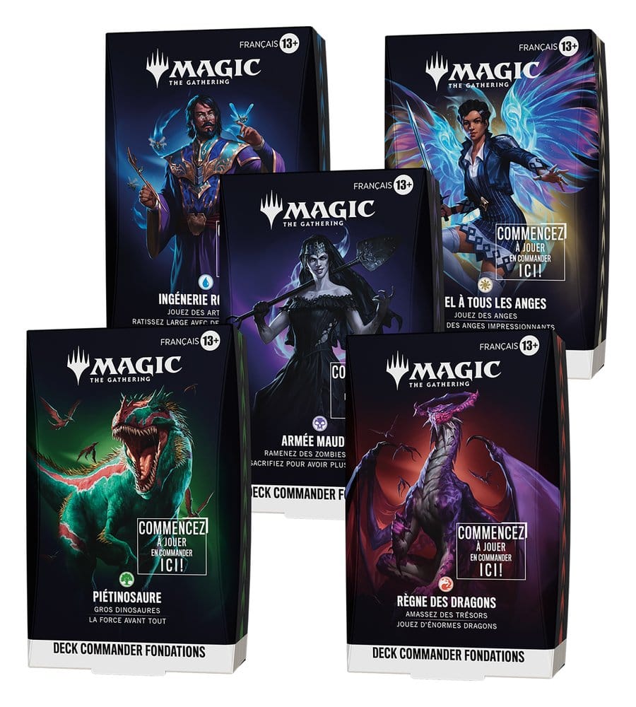 Magic the Gathering Grundstein-Commander-Decks Umkarton (5) französisch - Preorder - ETA: 02.10.2026