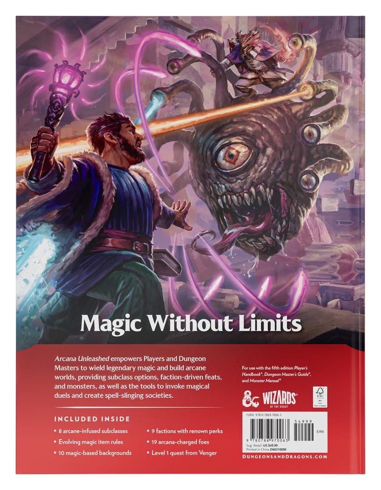 Dungeons & Dragons RPG Arcana Unleashed: Gameplay Expansion Buch *Englische Version* - Preorder - ETA: 15.09.2026