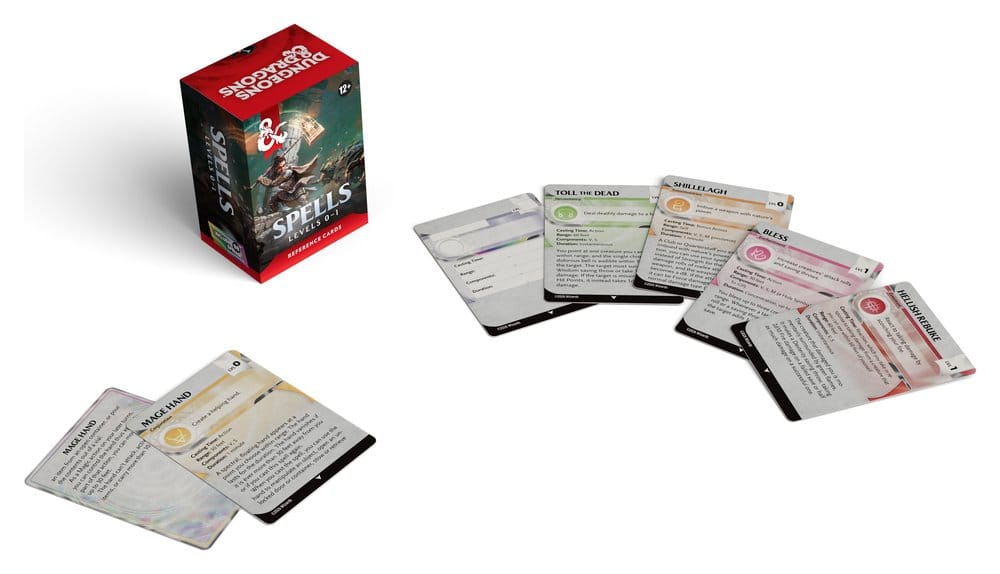 Dungeons & Dragons RPG Referenzkarten: Zaubersprüche (Stufen 0-1) *Englische Version* - Preorder - ETA: 18.08.2026