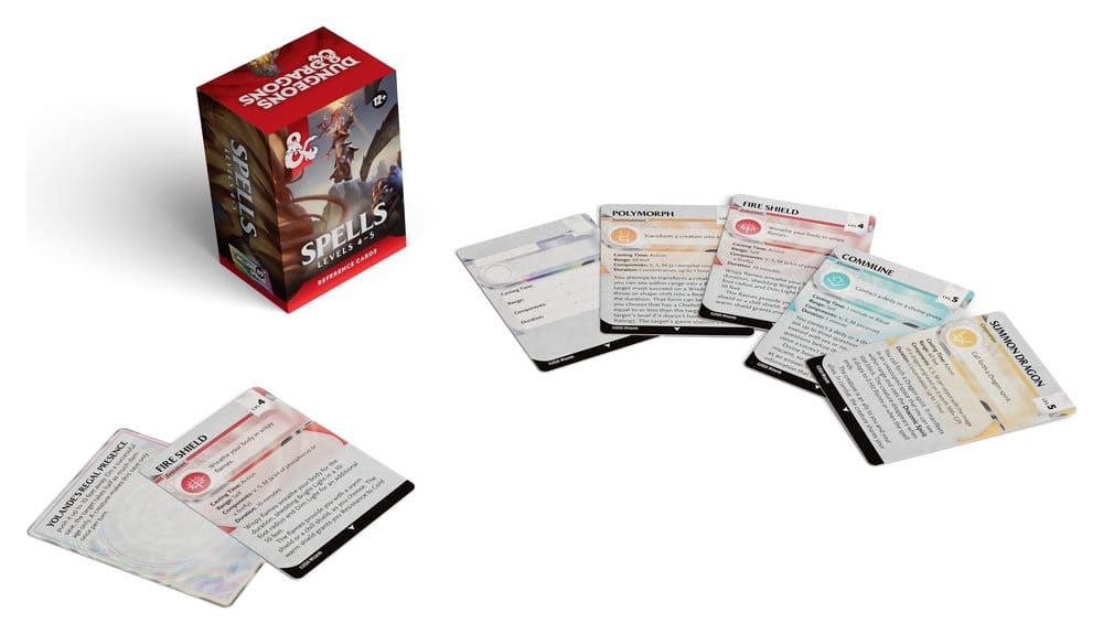 Dungeons & Dragons RPG Referenzkarten: Zaubersprüche (Stufen 4-5) *Englische Version* - Preorder - ETA: 18.08.2026