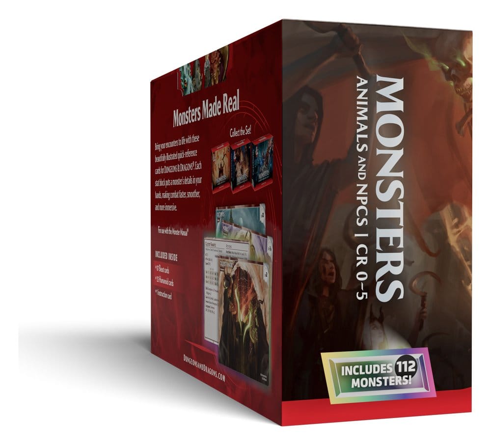 Dungeons & Dragons RPG Referenzkarten: Monster (Tiere und NSCs) *Englische Version* - Preorder - ETA: 18.08.2026