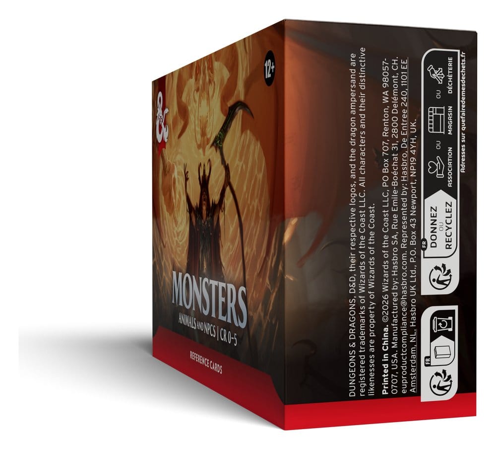 Dungeons & Dragons RPG Referenzkarten: Monster (Tiere und NSCs) *Englische Version* - Preorder - ETA: 18.08.2026