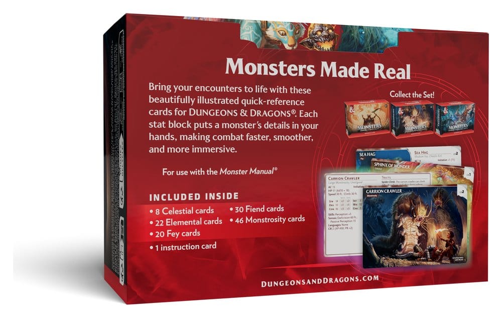 Dungeons & Dragons RPG Referenzkarten: Monster (Mystisch und Bedrohlich) *Englische Version* - Preorder - ETA: 18.08.2026