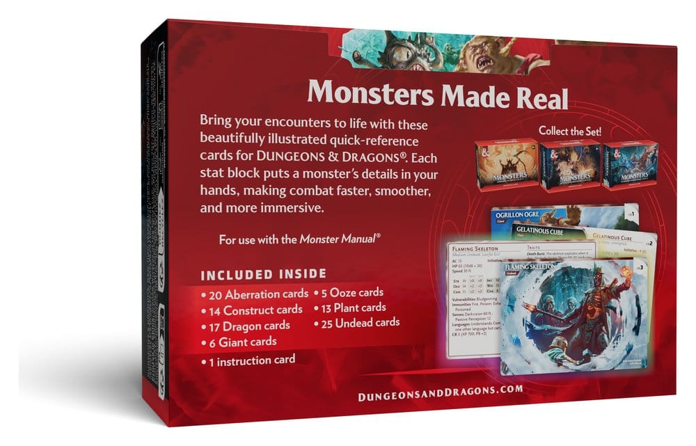 Dungeons & Dragons RPG Referenzkarten: Monster (Furchterregend und Wild) *Englische Version* - Preorder - ETA: 18.08.2026