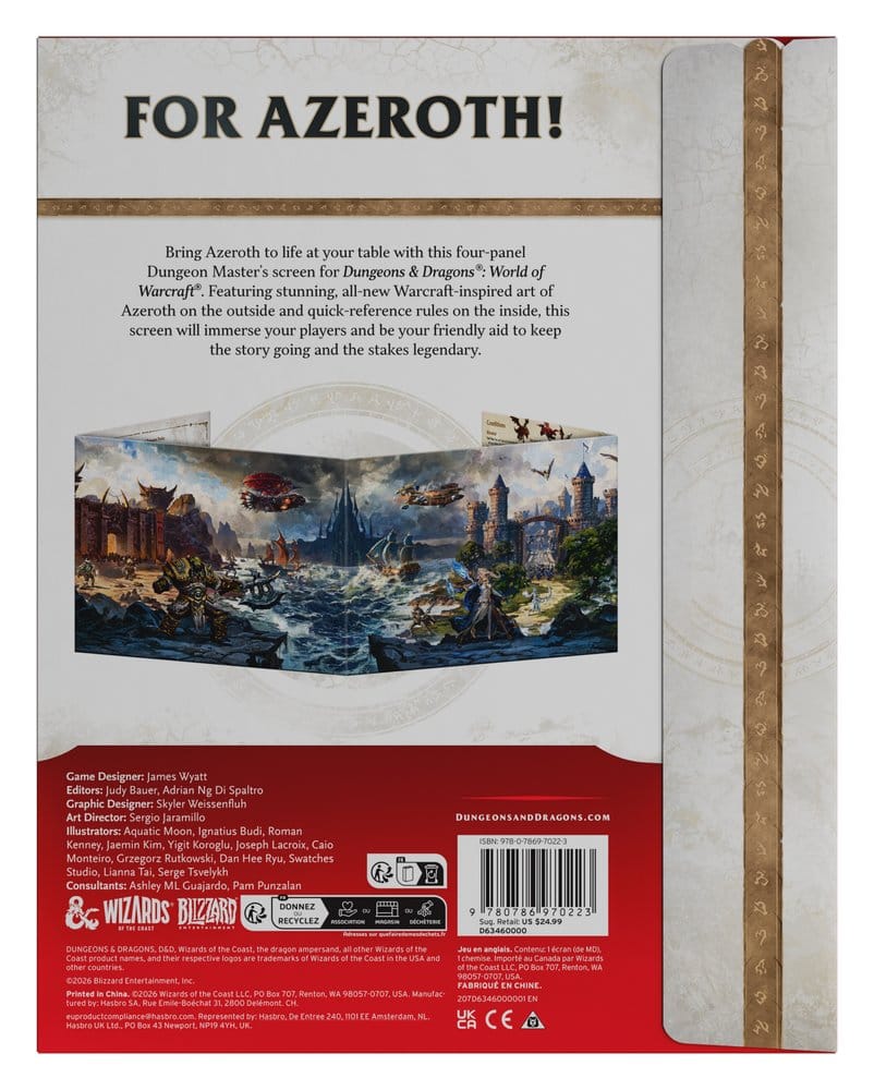 Dungeons & Dragons RPG World of Warcraft Spielleiterschirm *Englische Version* - Preorder - ETA: 17.11.2026