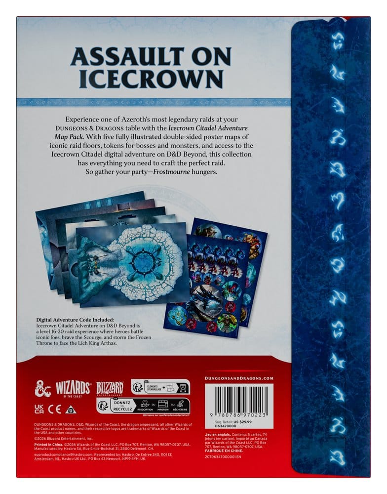 Dungeons & Dragons RPG World of Warcraft: Icecrown Citadel Adventure Kartenpaket *Englische Version* - Preorder - ETA: 17.11.2026