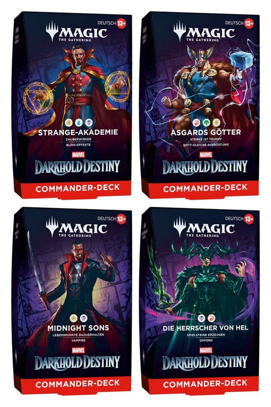 Magic the Gathering Marvel: Darkhold Destiny Commander-Deck Set (alle 4 Decks) - deutsch - Preorder - ETA: 09.04.2027