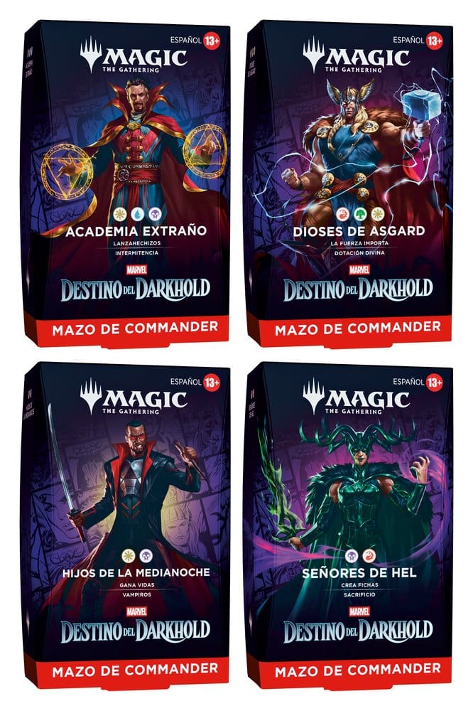 Magic the Gathering Marvel: Destino del Darkhold Commander-Decks Umkarton (4) spanisch - Preorder - ETA: 09.04.2027
