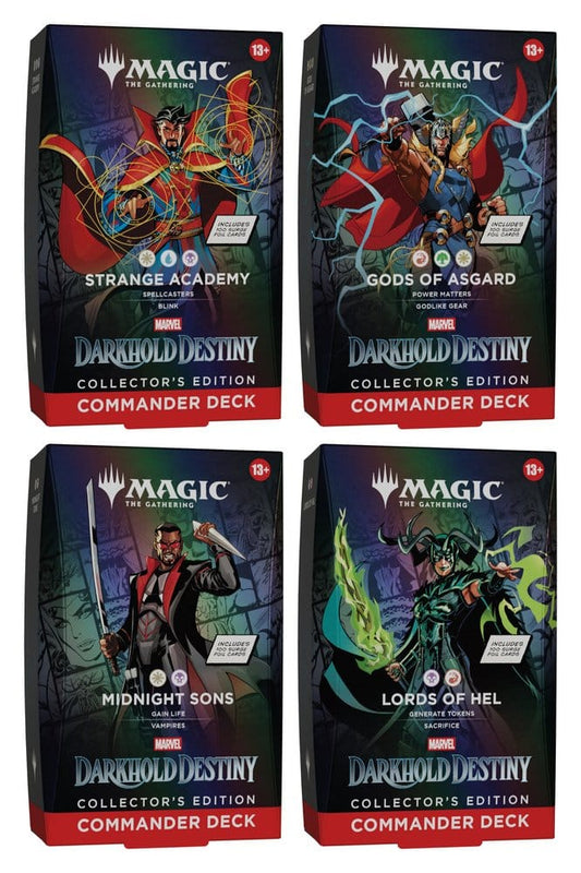 Magic the Gathering Marvel: Darkhold Destiny Collector's Edition Commander-Deck Set (alle 4 Decks) - englisch - Preorder - ETA: 09.04.2027
