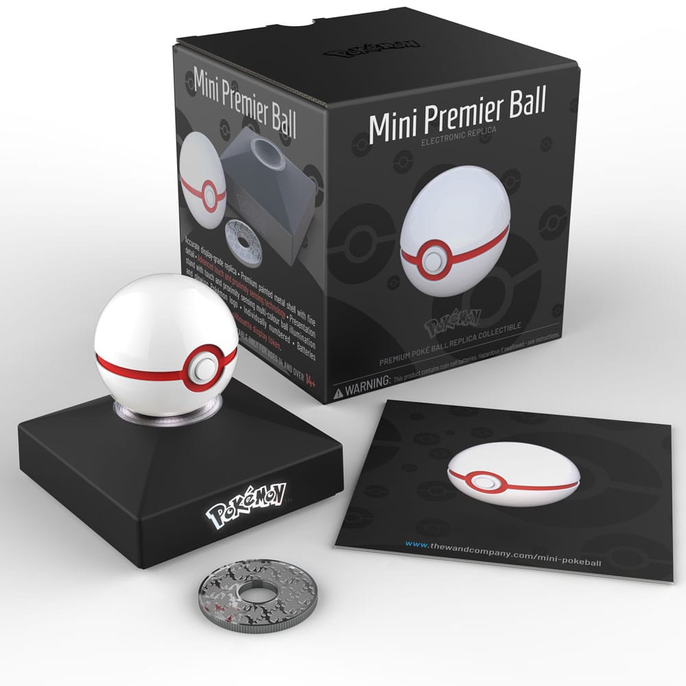 Pokémon Diecast Replik Mini Premierball - Versand: 5-7 Tage nach Bestellung