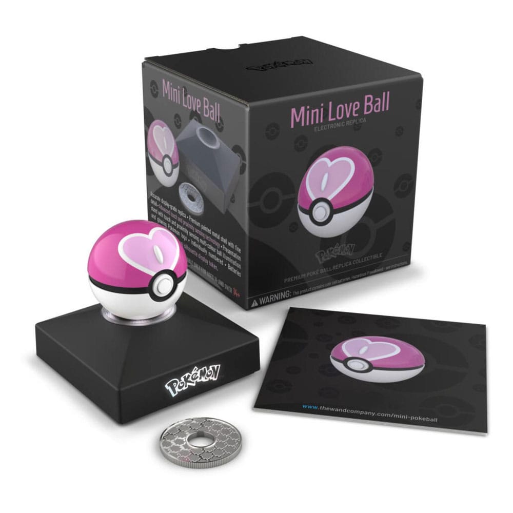 Pokémon Diecast Replik Mini Sympaball Love Ball  - Versand: 5-7 Tage nach Bestellung