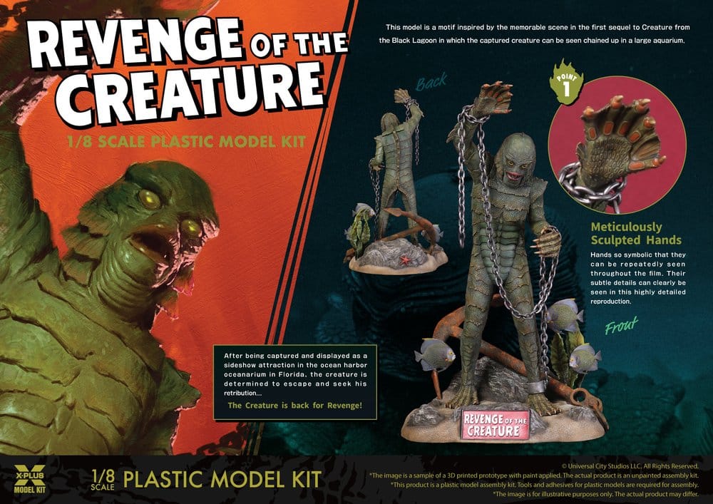 Revenge of the Creature Plastic Model Kit 1/8 Revenge of the Creature 28 cm (Reproduction) - Preorder - ETA: 25.02.2027