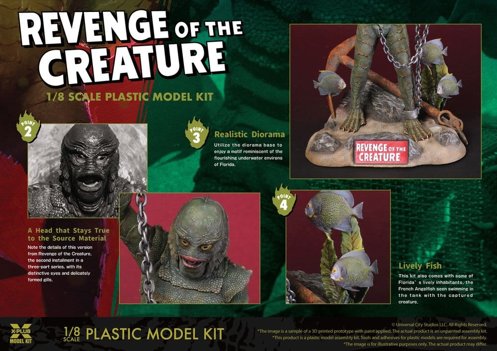 Revenge of the Creature Plastic Model Kit 1/8 Revenge of the Creature 28 cm (Reproduction) - Preorder - ETA: 25.02.2027