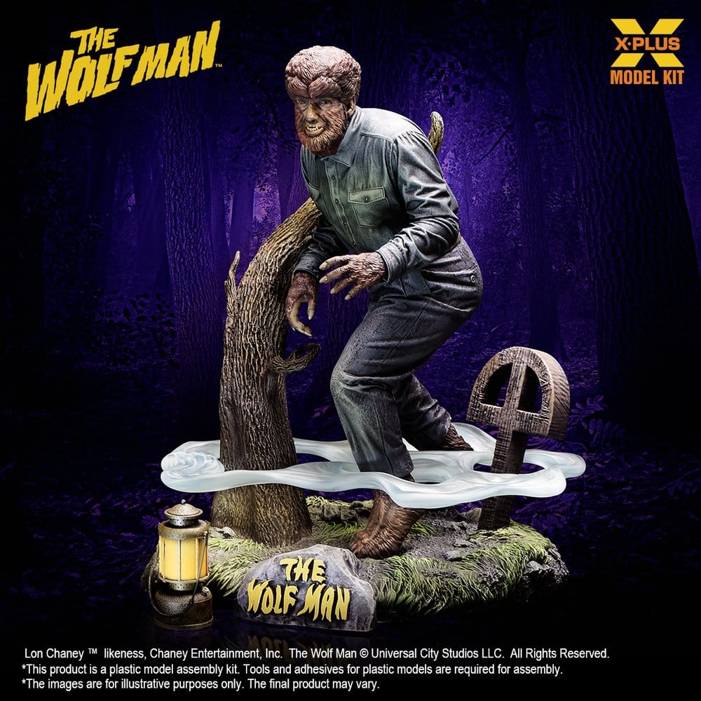 The Wolf Man Plastic Model Kit 1/8 Lon Chaney Jr. as Wolf Man 22 cm (Reproduction) - Preorder - ETA: 25.02.2027