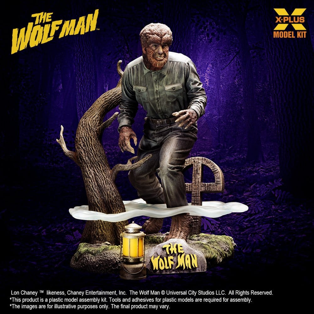 The Wolf Man Plastic Model Kit 1/8 Lon Chaney Jr. as Wolf Man 22 cm (Reproduction) - Preorder - ETA: 25.02.2027