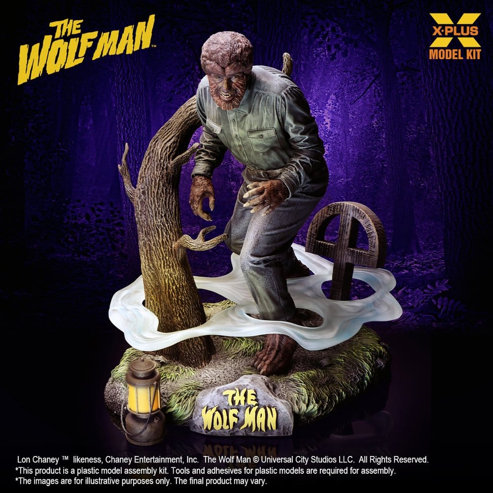 The Wolf Man Plastic Model Kit 1/8 Lon Chaney Jr. as Wolf Man 22 cm (Reproduction) - Preorder - ETA: 25.02.2027