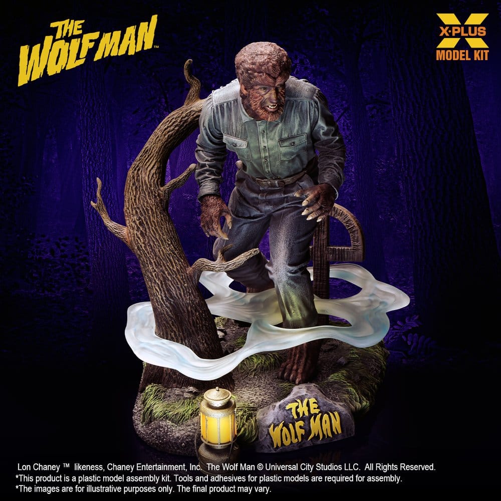 The Wolf Man Plastic Model Kit 1/8 Lon Chaney Jr. as Wolf Man 22 cm (Reproduction) - Preorder - ETA: 25.02.2027