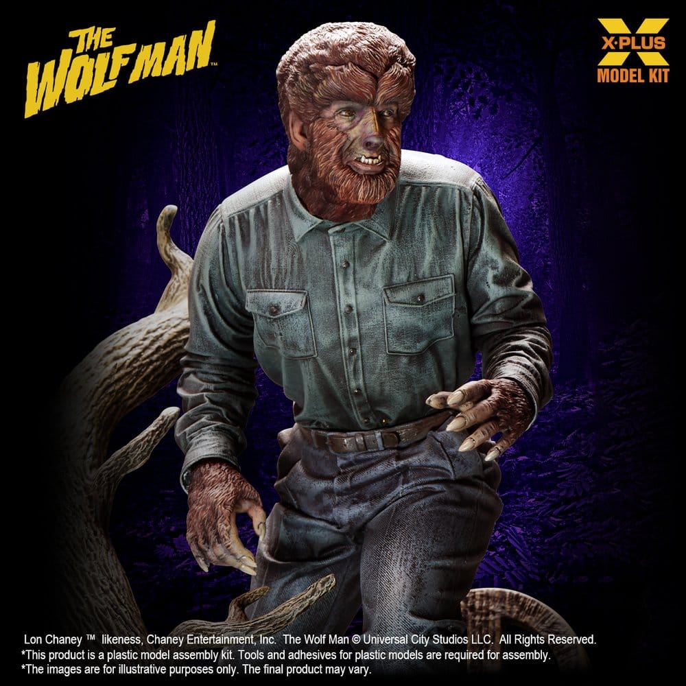 The Wolf Man Plastic Model Kit 1/8 Lon Chaney Jr. as Wolf Man 22 cm (Reproduction) - Preorder - ETA: 25.02.2027