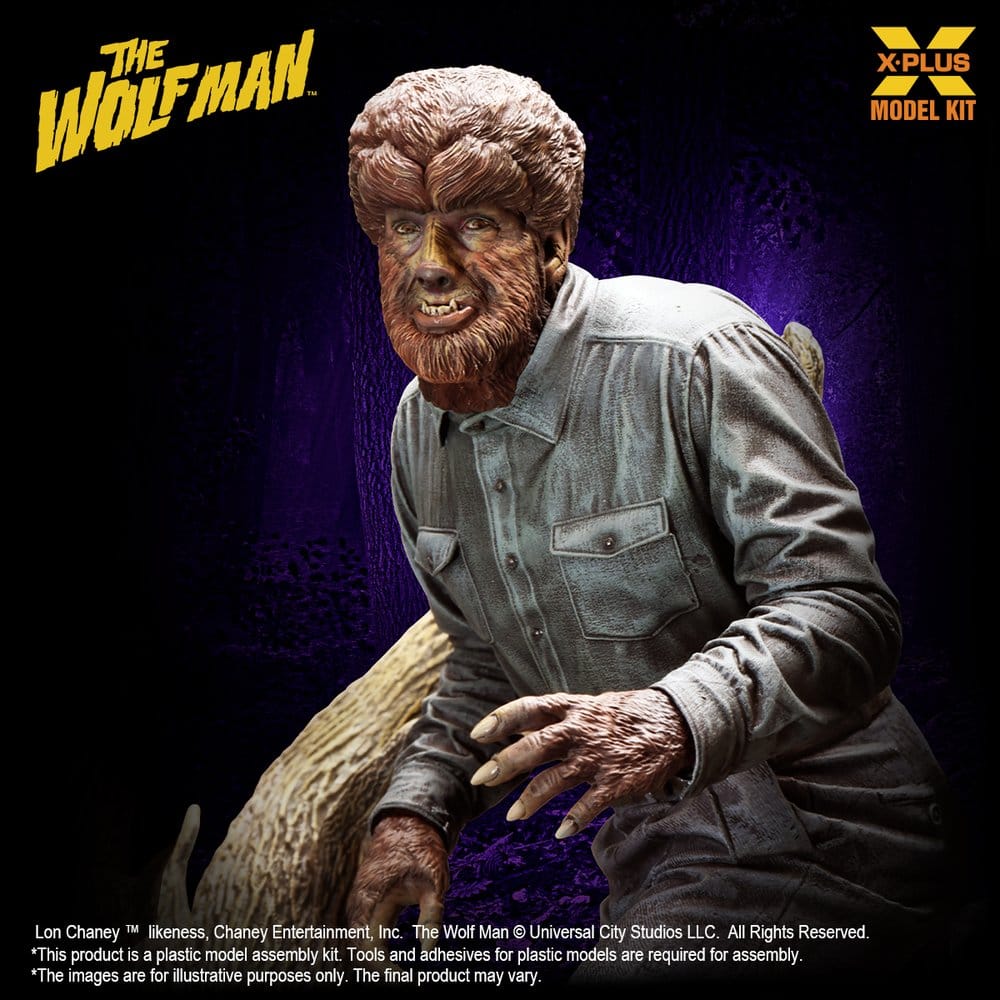 The Wolf Man Plastic Model Kit 1/8 Lon Chaney Jr. as Wolf Man 22 cm (Reproduction) - Preorder - ETA: 25.02.2027