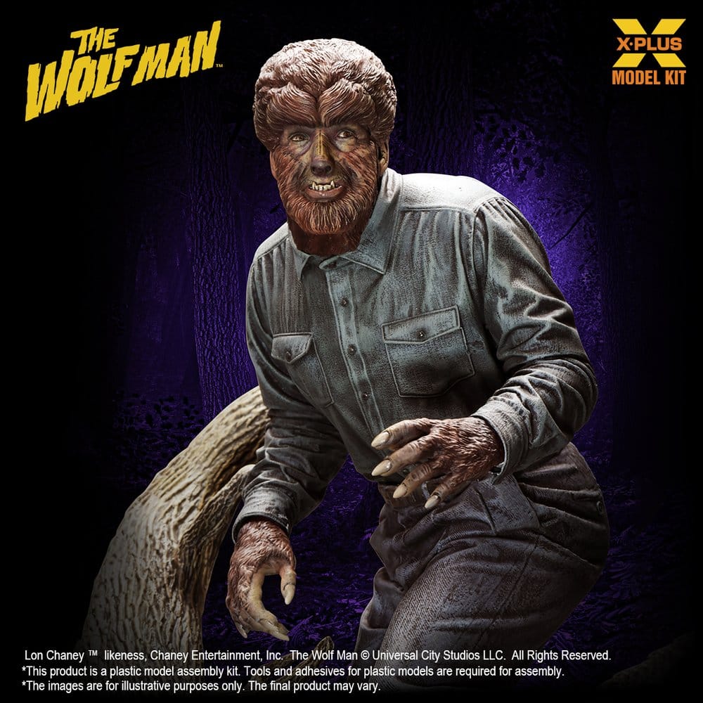 The Wolf Man Plastic Model Kit 1/8 Lon Chaney Jr. as Wolf Man 22 cm (Reproduction) - Preorder - ETA: 25.02.2027