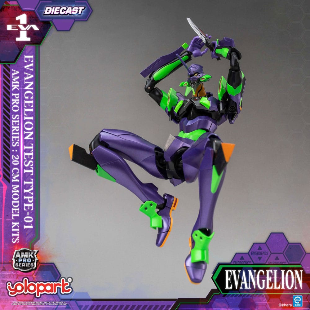 Neon Genesis Evangelion AMK Pro Series Model Kit Eva-01 Test Type 20 cm      - Preorder - ETA: 25.02.2026