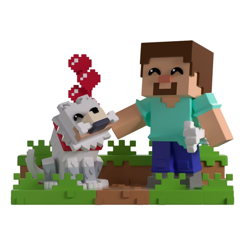 Minecraft Vinyl Figur Taming a Wolf 10 cm   - Preorder - ETA: 20.01.2026