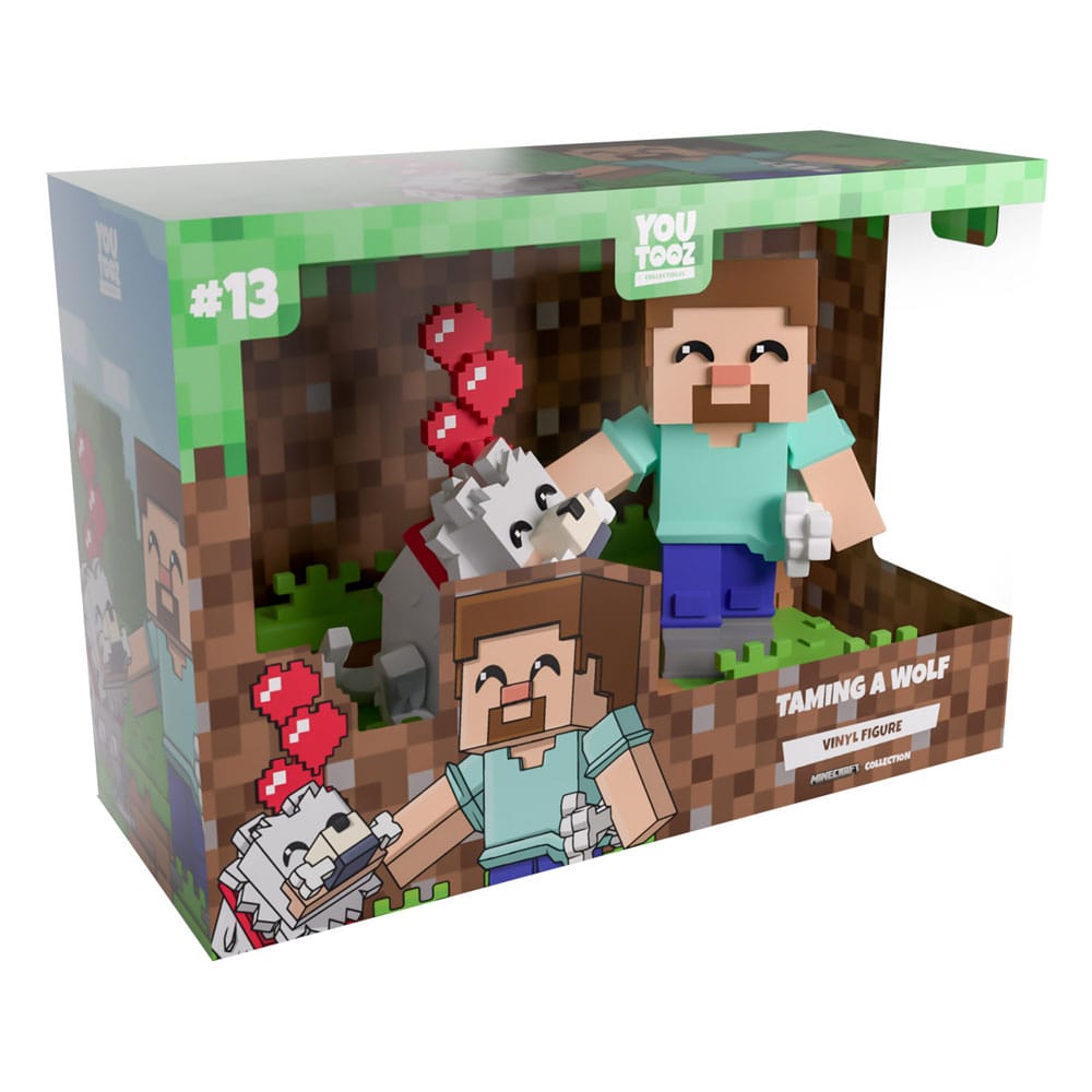Minecraft Vinyl Figur Taming a Wolf 10 cm   - Preorder - ETA: 20.01.2026