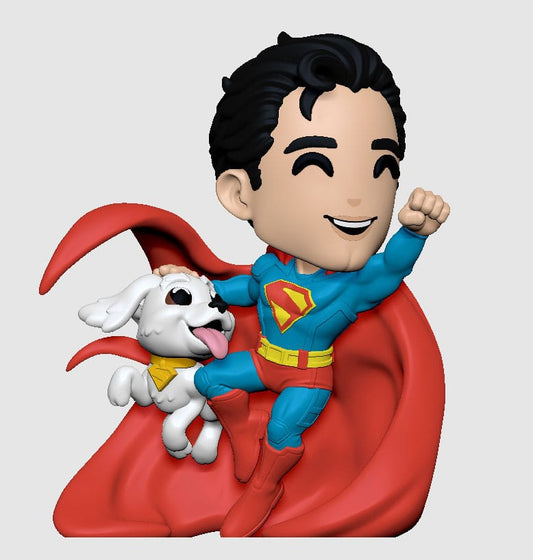 Superman 2025 Vinyl Figur Superman & Krypto 13 cm                 - Preorder - ETA: 25.03.2026