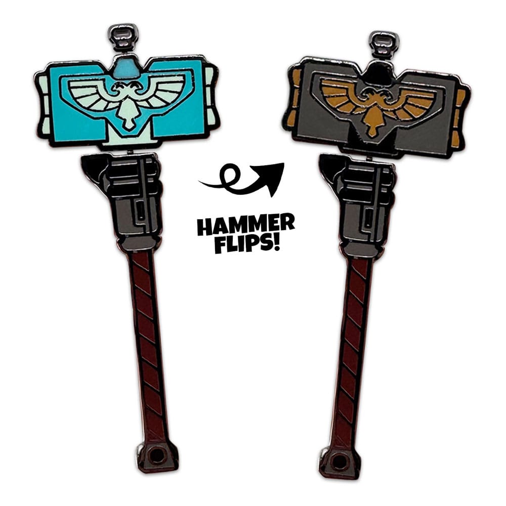 Space Marine 2 Ansteck-Pin Thunder Hammer 5 cm  - Versand: 7 Tage nach Bestellung