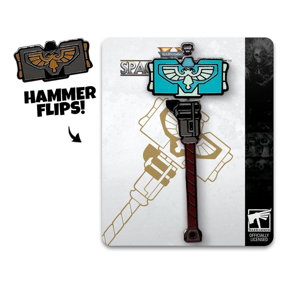 Space Marine 2 Ansteck-Pin Thunder Hammer 5 cm  - Versand: 7 Tage nach Bestellung