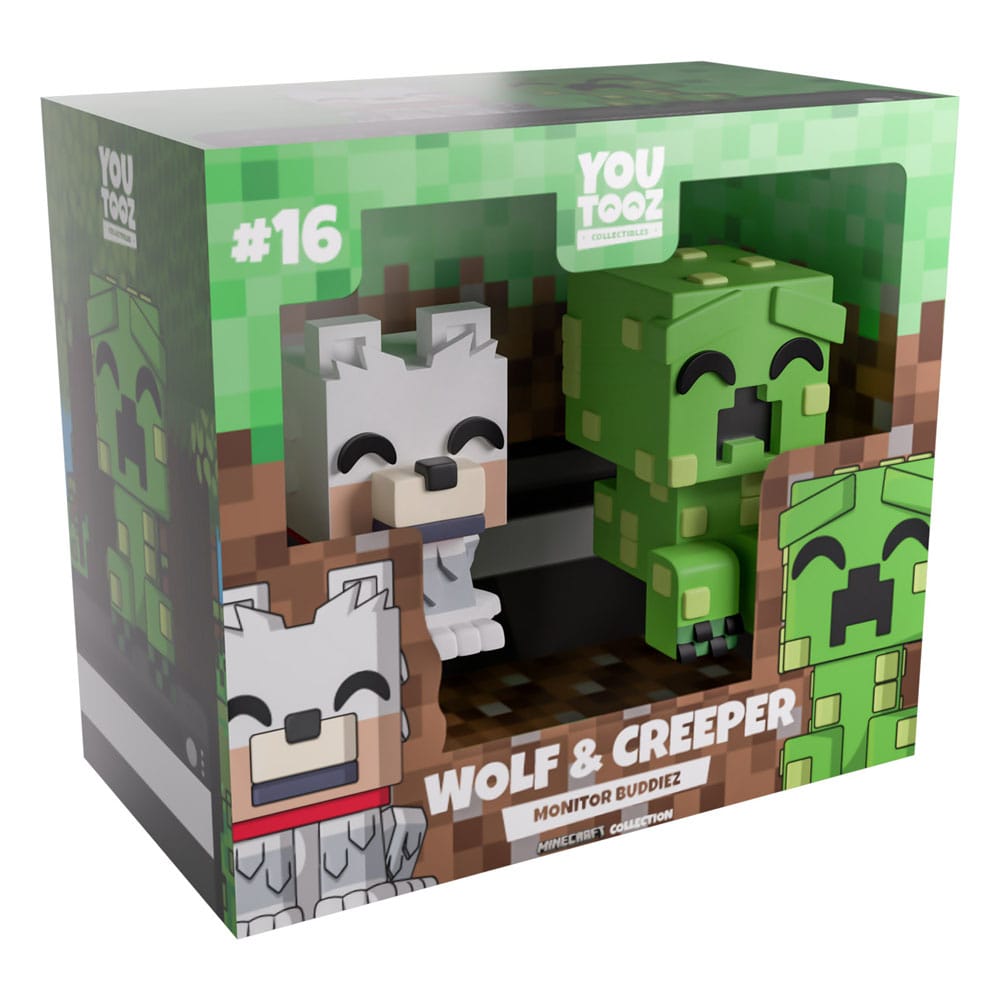 Minecraft Vinyl Figuren Wolf and Creeper Monitor Buddiez         - Preorder - ETA: 20.01.2026