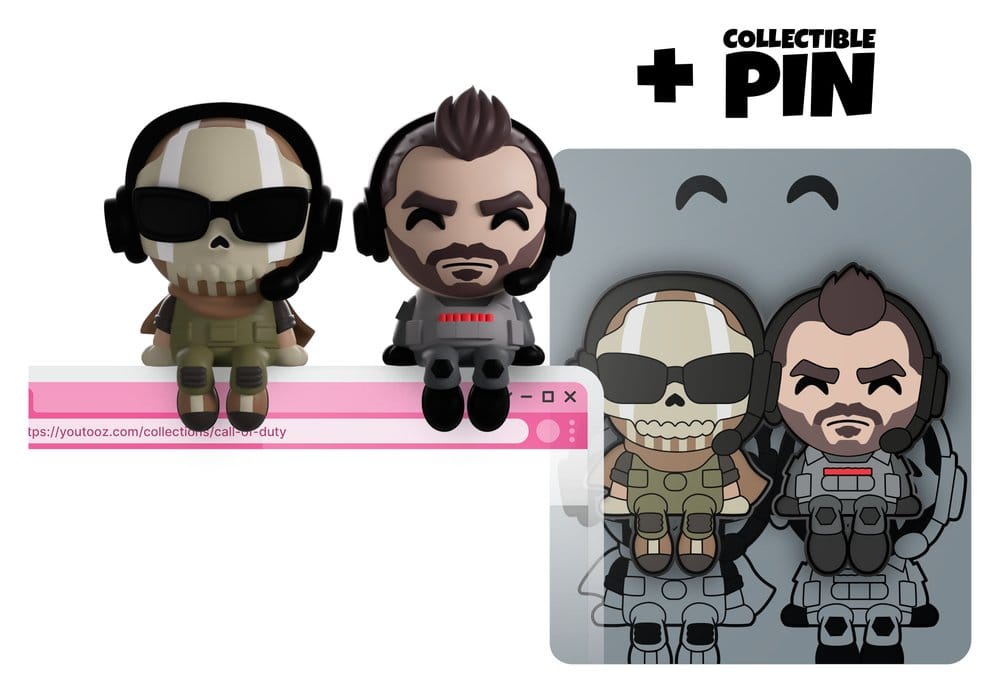 Call of Duty Vinyl Figuren Ghost & Soap Monitor Buddiez 7 cm    - Preorder - ETA: 20.11.2026